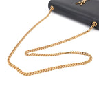 Saint Laurent Kate Chain Shoulder Bag Leather Black Medium — view 6