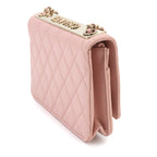 Chanel Trendy CC Chain Wallet Lambskin Pink Gold Shoulder — view 3