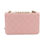 Chanel Trendy CC Chain Wallet Lambskin Pink Gold Shoulder — view 2