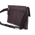 Fendi Zucca Belt Bag Leather Bordeaux Silver — view 3