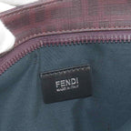 Fendi Zucca Belt Bag Leather Bordeaux Silver — view 7