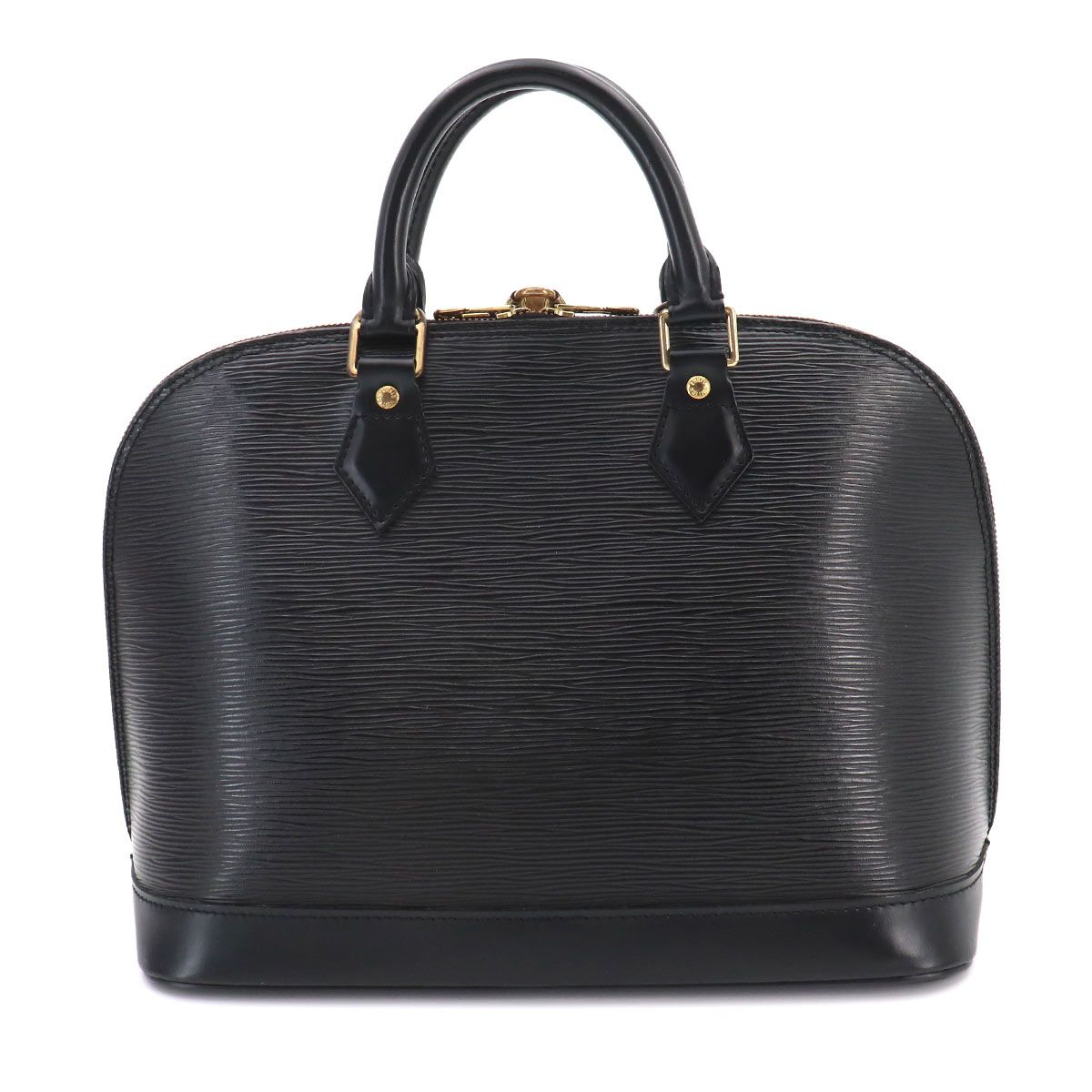 Louis Vuitton Epi Alma PM Hand Bag Leather Noir Gold — view 2