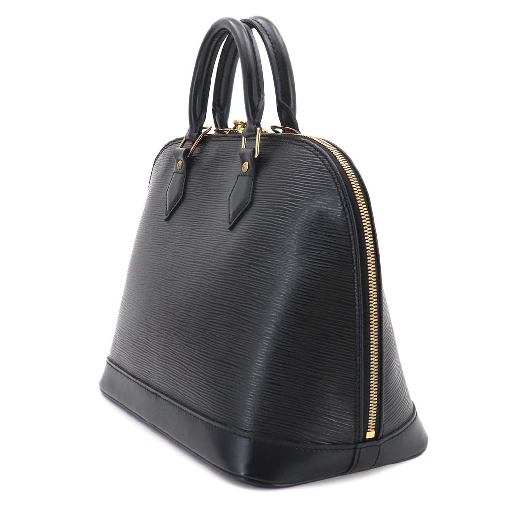 Louis Vuitton Epi Alma PM Hand Bag Leather Noir Gold — view 3