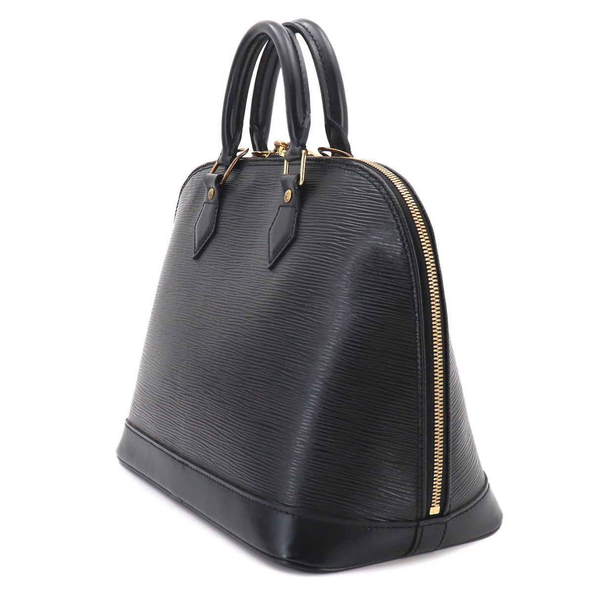 Louis Vuitton Epi Alma PM Hand Bag Leather Noir Gold — view 3
