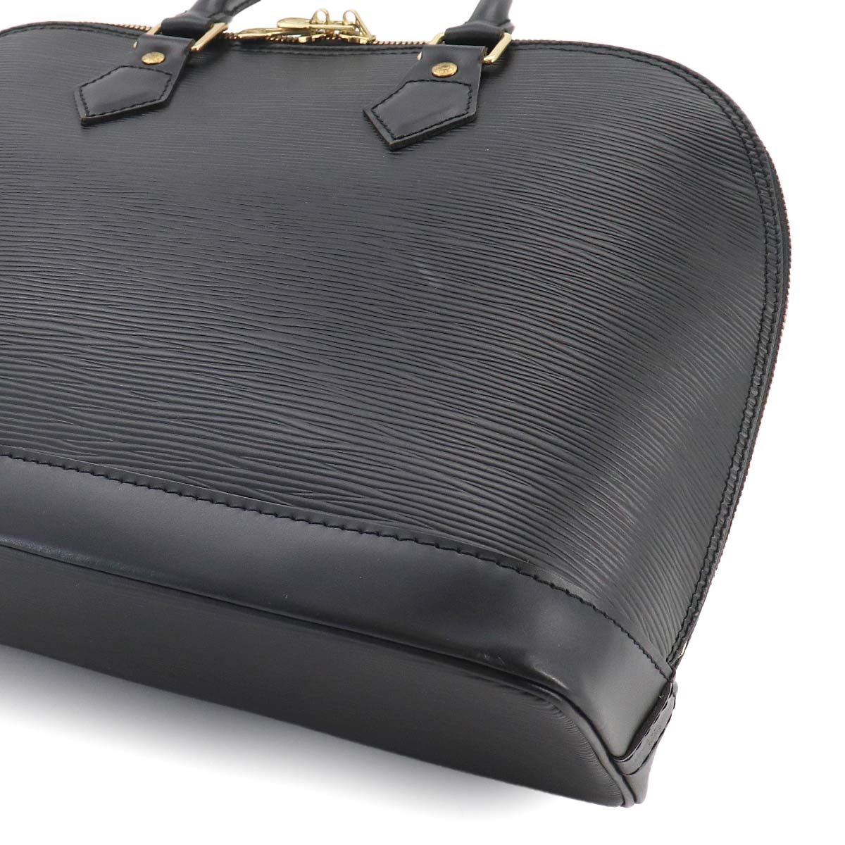 Louis Vuitton Epi Alma PM Hand Bag Leather Noir Gold — view 9