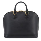 Louis Vuitton Epi Alma PM Hand Bag Leather Noir Gold — view 2
