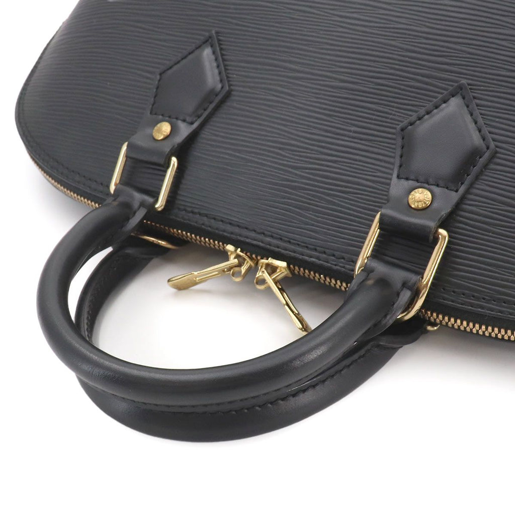 Louis Vuitton Epi Alma PM Hand Bag Leather Noir Gold — view 5