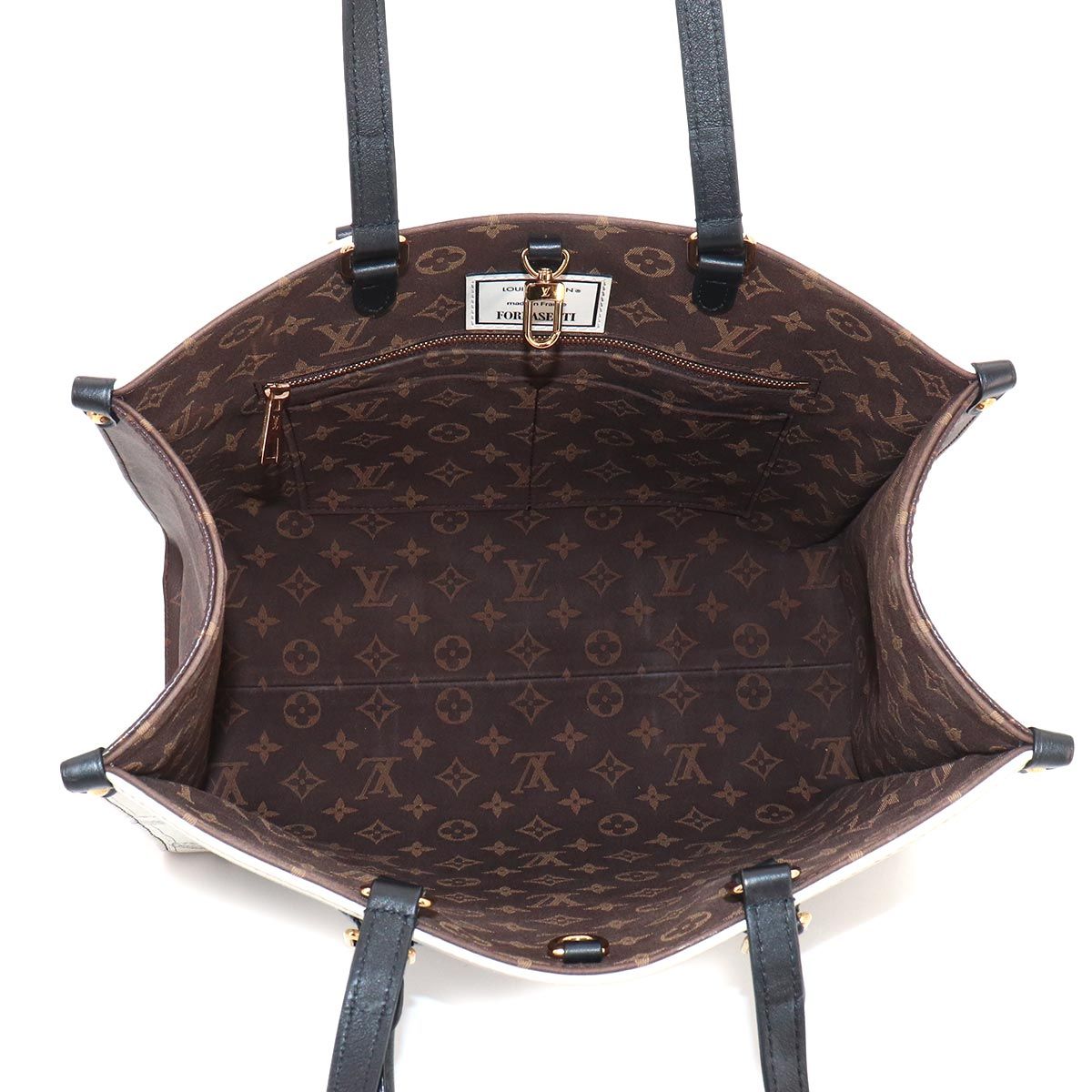 Louis Vuitton Fornasetti On The Go MM 2-Way Tote Shoulder Bag Monogram Leather — view 6