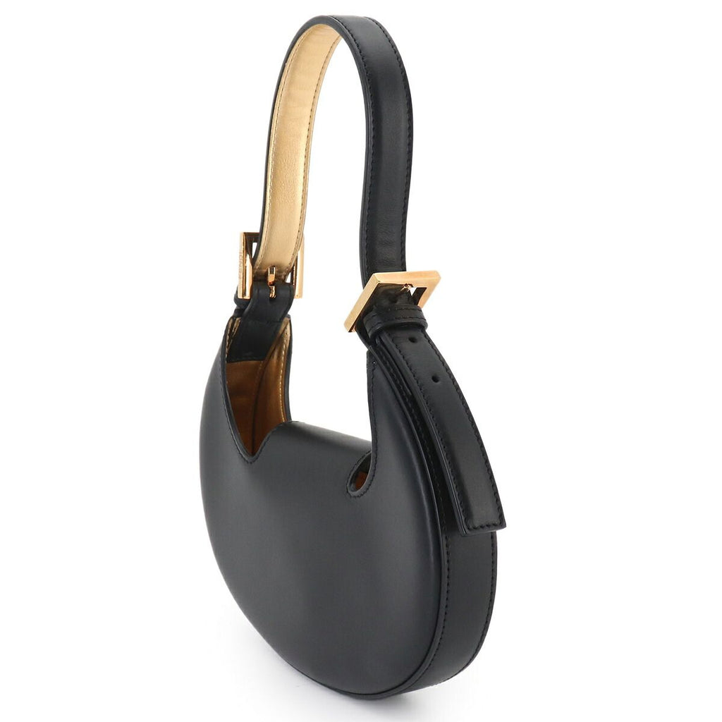 Fendi Cookie Mini Hand Bag Leather Black Gold — view 3