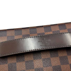 Louis Vuitton Damier Shelton MM Shoulder Bag Ebene Brown Gold — view 8