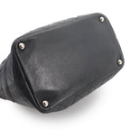 Chanel Cambon Line Tote Calfskin Black Silver — view 4