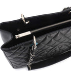 Chanel Quilted Grand Shopping Chain Tote GST Caviar Leather Black — view 9
