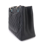 Chanel Quilted Grand Shopping Chain Tote GST Caviar Leather Black — view 4