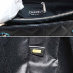Chanel Quilted Grand Shopping Chain Tote GST Caviar Leather Black — view 8