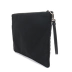 Prada Clutch Nylon Saffiano Leather Black — view 3