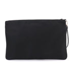 Prada Clutch Nylon Saffiano Leather Black — view 2