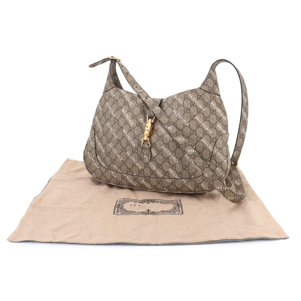 Gucci the Hacker Project Jackie Shoulder Bag GG Supreme Beige — view 2