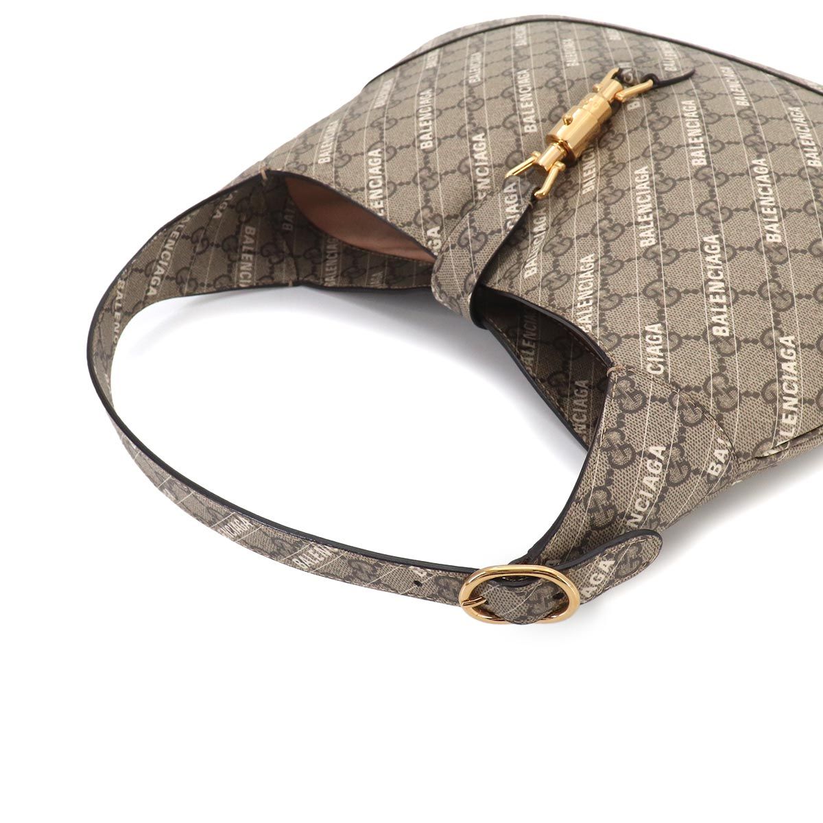 Gucci the Hacker Project Jackie Shoulder Bag GG Supreme Beige — view 6