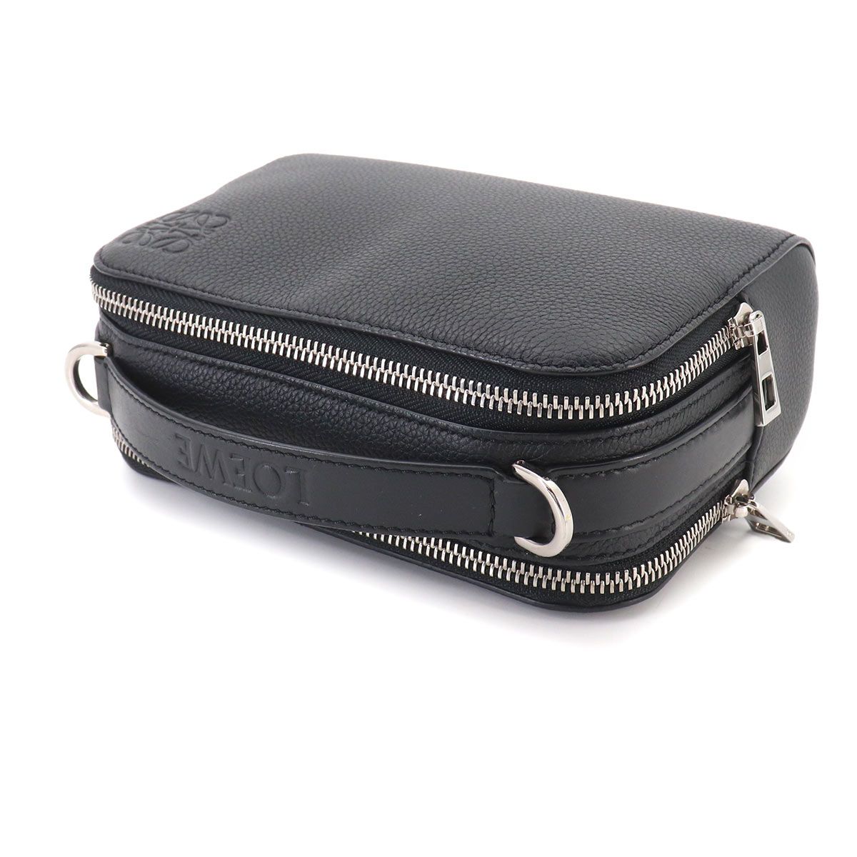 Loewe Crossbody Camera Bag Mini 2-Way Leather Black — view 5