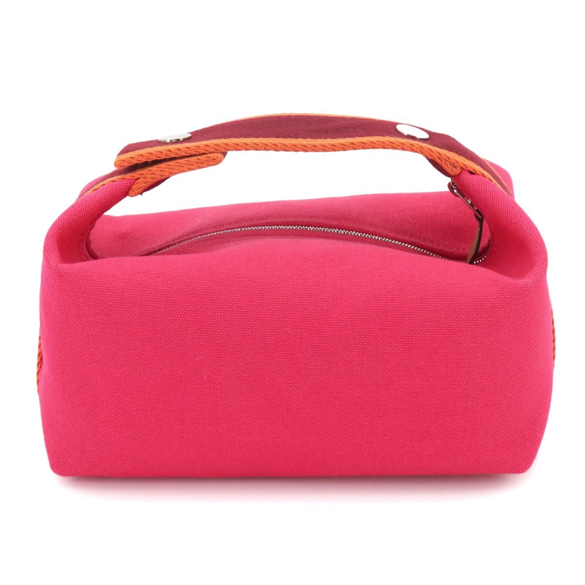 Hermes Bride-a-Brac PM Hand Toile Ash Hibiscus Silver Pouch — view 2
