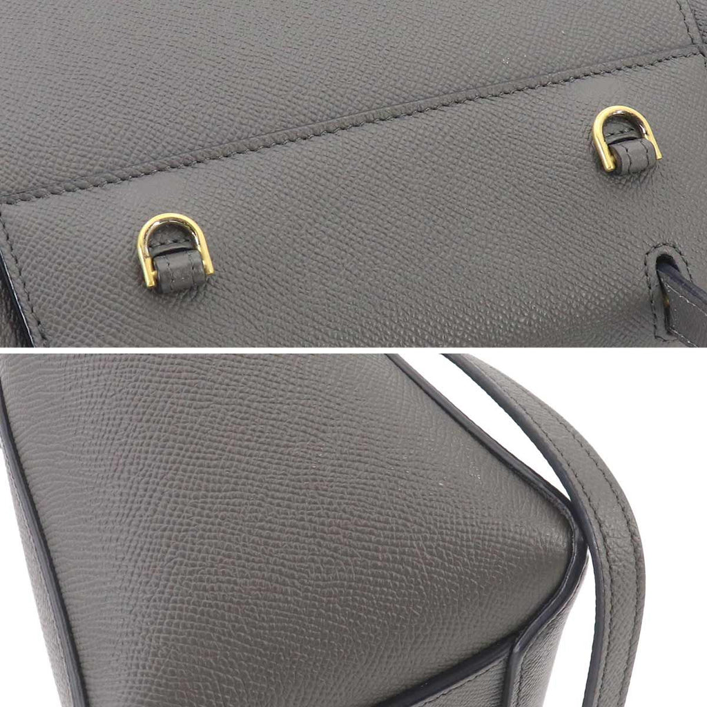 Celine Belt Bag Nano 2-Way Leather Gray — view 9