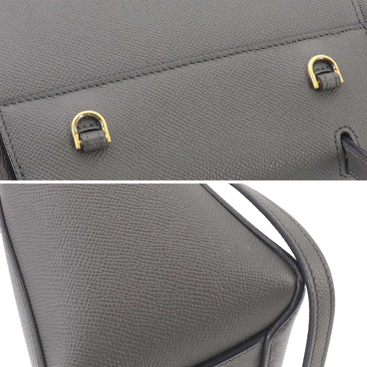 Celine Belt Bag Nano 2-Way Leather Gray — view 9