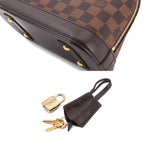 Louis Vuitton Damier Alma BB 2-Way Bag Ebene Gold — view 9