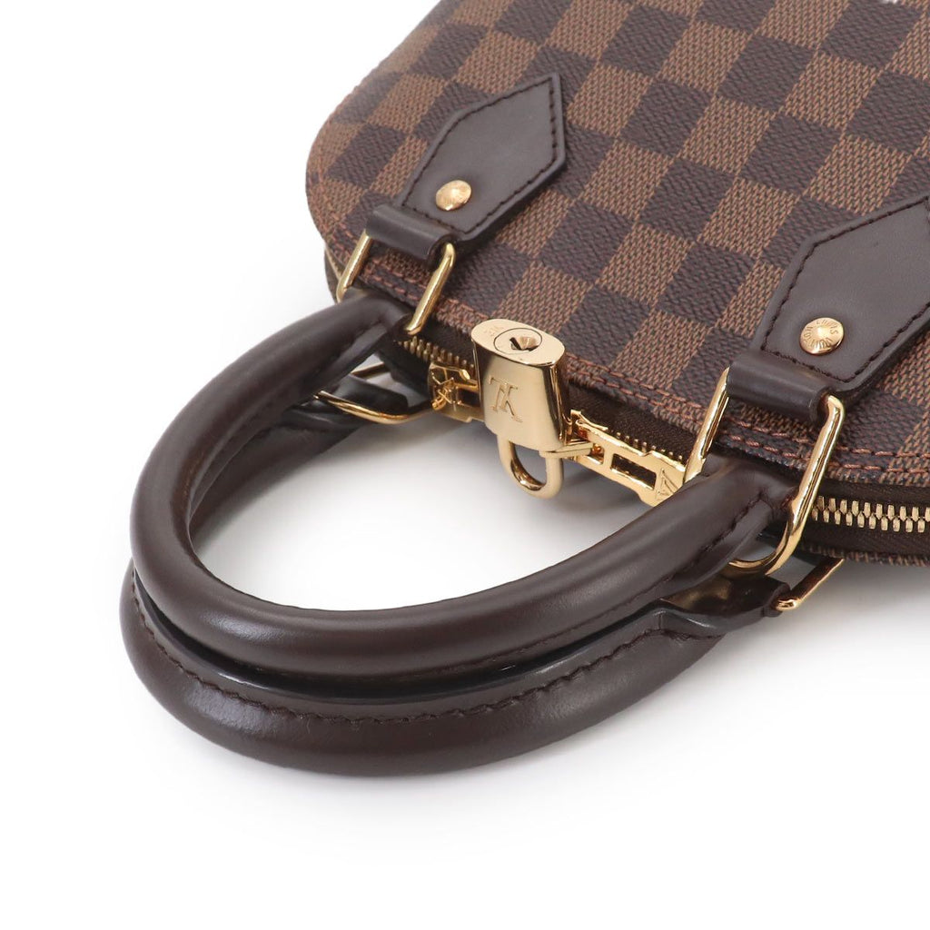 Louis Vuitton Damier Alma BB 2-Way Bag Ebene Gold — view 5