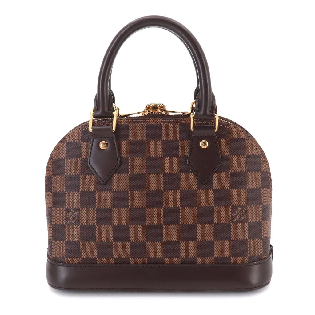 Louis Vuitton Damier Alma BB 2-Way Bag Ebene Gold — view 2