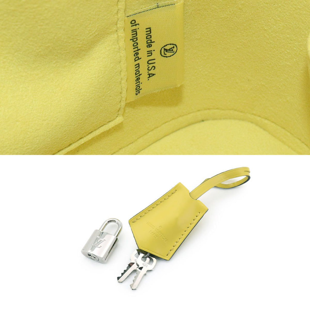 Louis Vuitton Epi Alma BB 2-Way Bag Leather Pistache — view 9