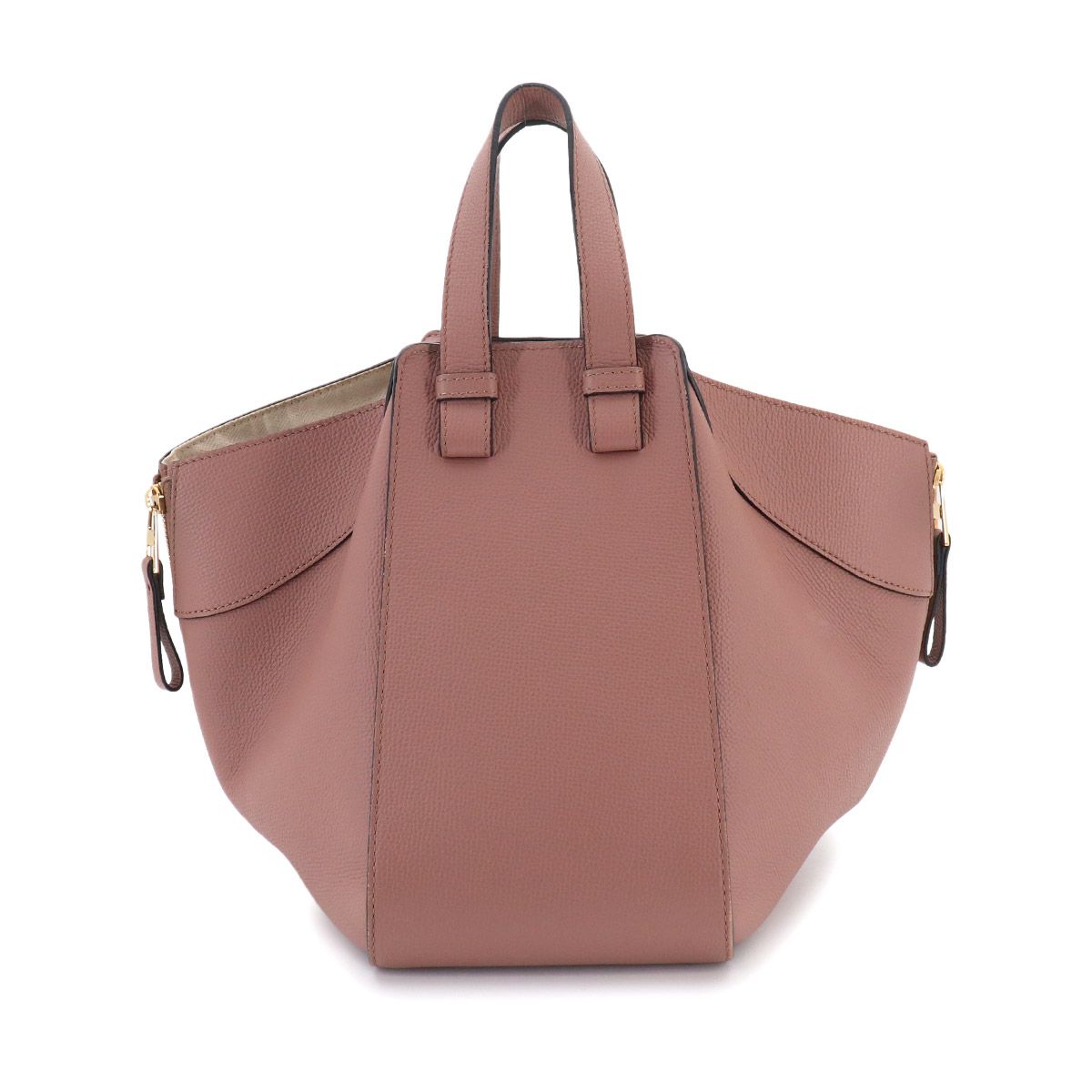 Loewe Hammock Small 2-Way Bag Leather Pink Gold — view 2