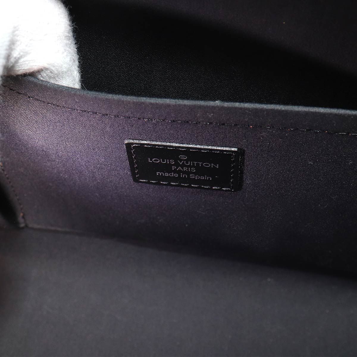 Louis Vuitton Epi Croisette PM Tote Leather Noir Black — view 7