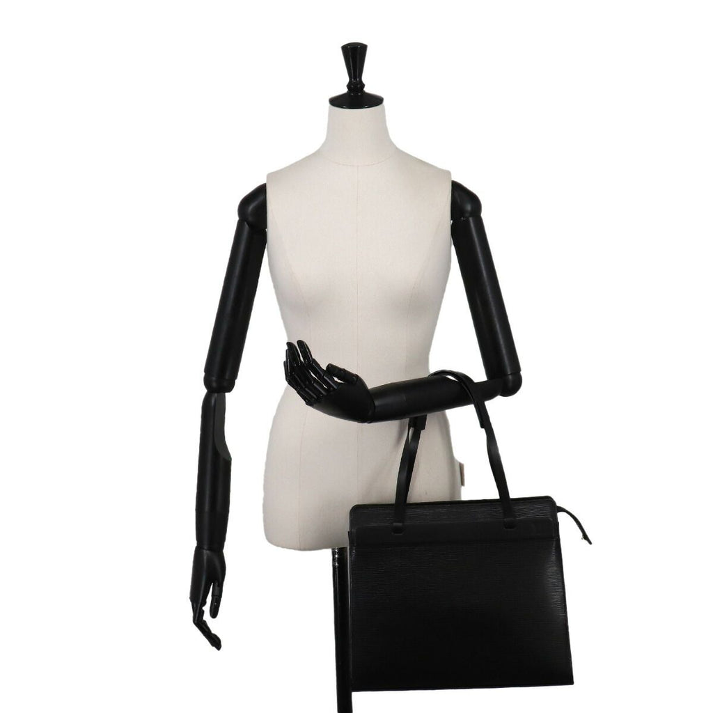Louis Vuitton Epi Croisette PM Tote Leather Noir Black — view 9