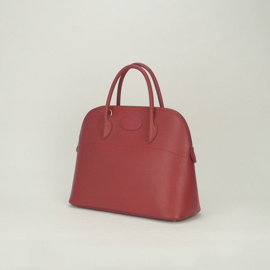 Hermes Bolide 35 Tote Shoulder Bag Ardennes Rouge Vif Rougevif Red Gold 2-Way — view 2