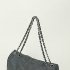 Chanel 2.55 Line Shoulder Bag Calfskin Gray Glay Silver Chain — view 4