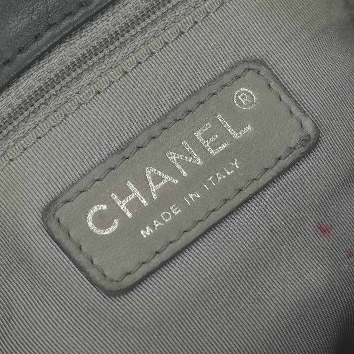 Chanel 2.55 Line Shoulder Bag Calfskin Gray Glay Silver Chain — view 8