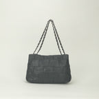 Chanel 2.55 Line Shoulder Bag Calfskin Gray Glay Silver Chain — view 3