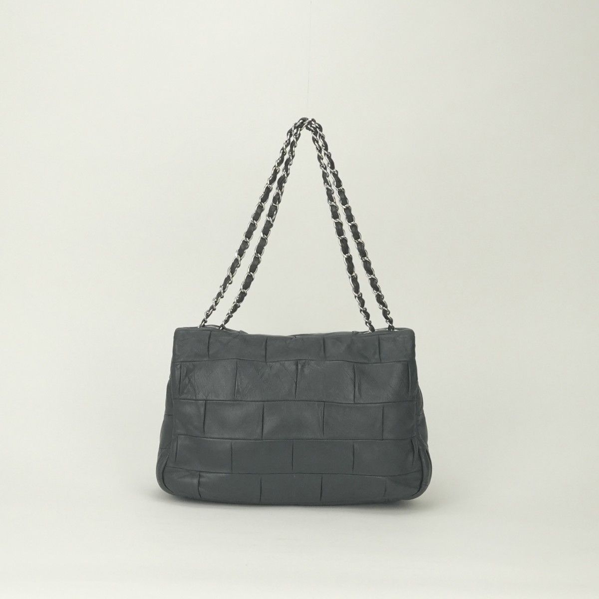Chanel 2.55 Line Shoulder Bag Calfskin Gray Glay Silver Chain — view 3