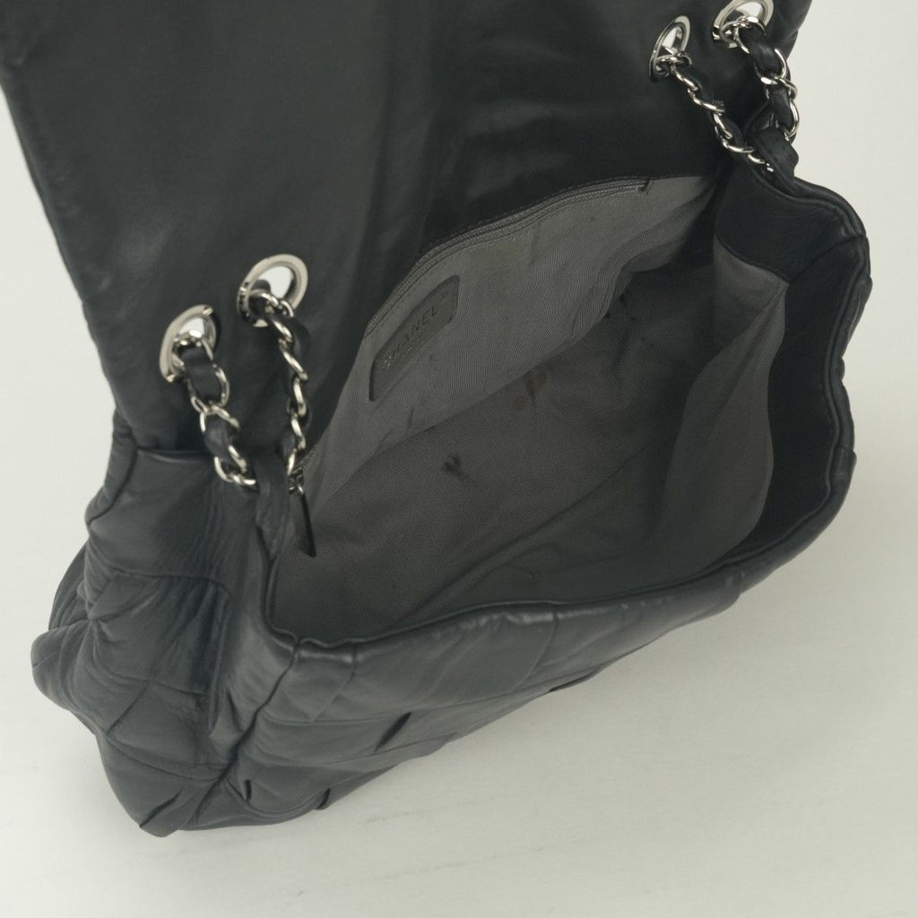 Chanel 2.55 Line Shoulder Bag Calfskin Gray Glay Silver Chain — view 9