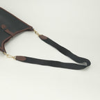 Hermes Evelyne Tote Shoulder Bag Togo Noir Black Brown Gold 2-Way Bicolor — view 4