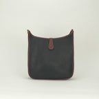 Hermes Evelyne Tote Shoulder Bag Togo Noir Black Brown Gold 2-Way Bicolor — view 3