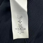 Dior Top Long Sleeve Knit Top Silk Cashmere Black Blanc Sweater — view 7