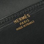 Hermes Sequana 22 Shoulder Bag Box Calf Noir Black Gold — view 8