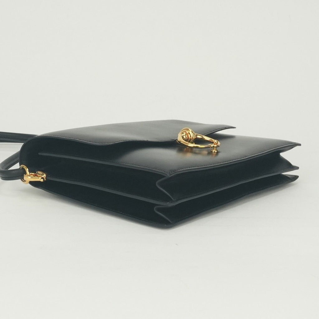 Hermes Sequana 22 Shoulder Bag Box Calf Noir Black Gold — view 6