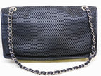 Chanel French Riviera Chain Shoulder Bag Perforated Leather Black — view 2