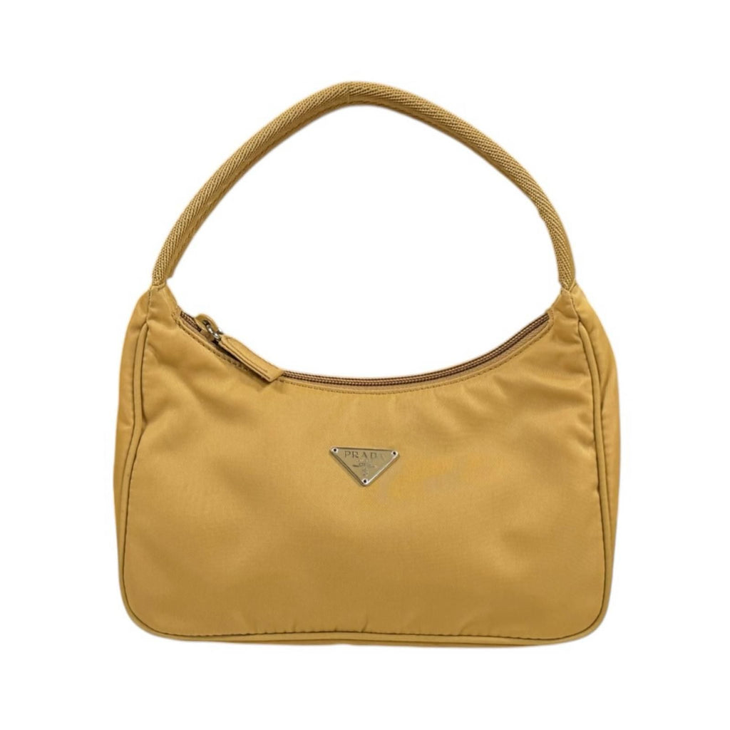 Prada Hobo Mini Bag Nylon Beige