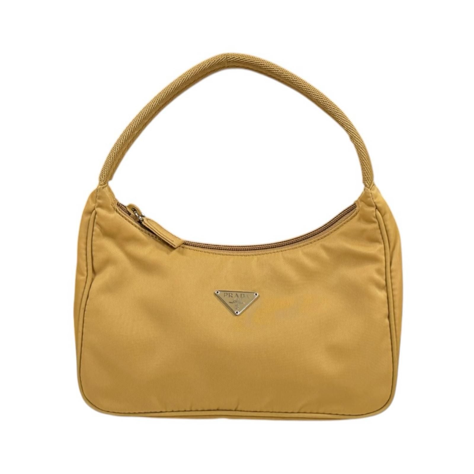 Prada Hobo Mini Bag Nylon Beige