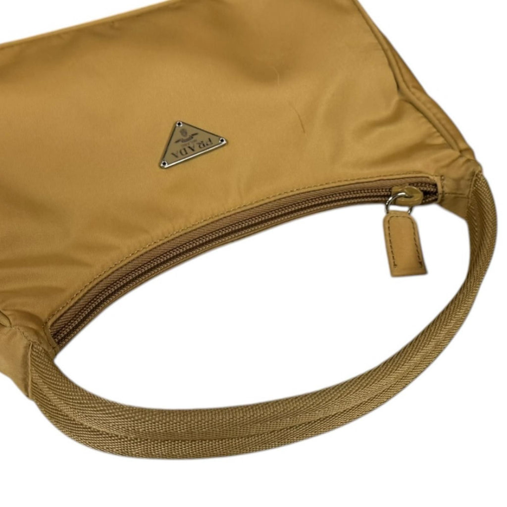 Prada Hobo Mini Bag Nylon Beige — view 9