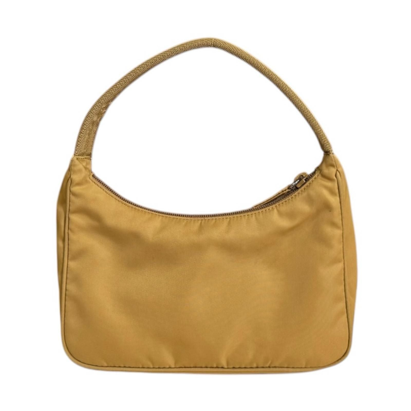 Prada Hobo Mini Bag Nylon Beige — view 3