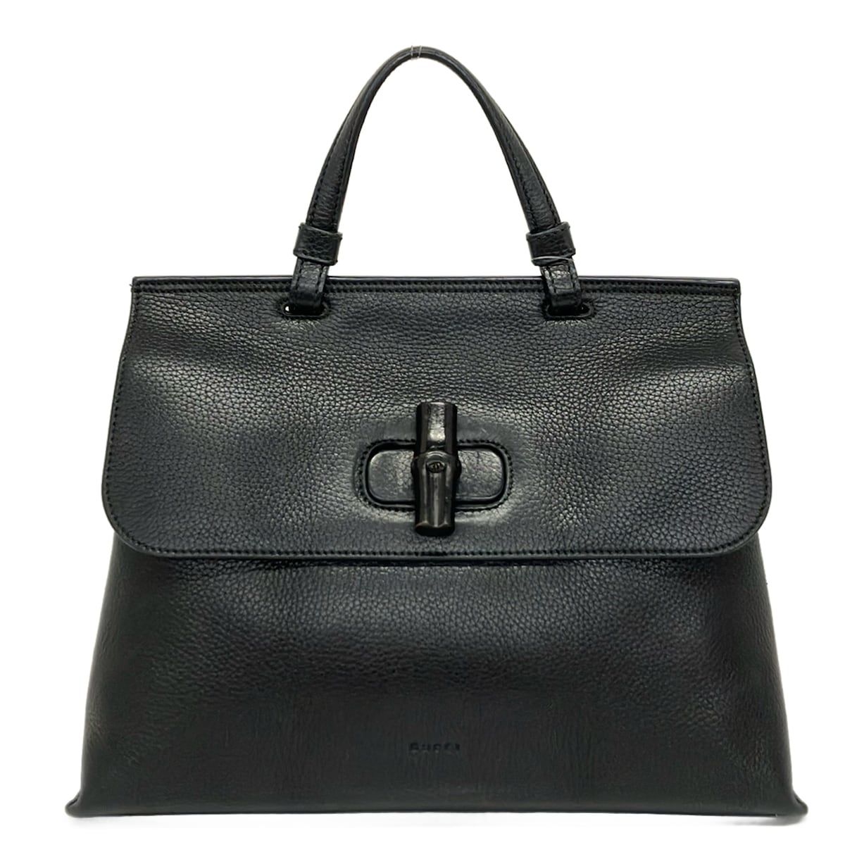 Gucci Handbag Bamboo Daily Black Leather